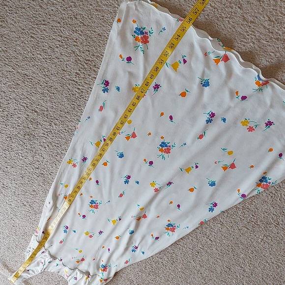 NWT Rumored North Country White Floral Maxi Dress Sz L - Picture 11 of 13